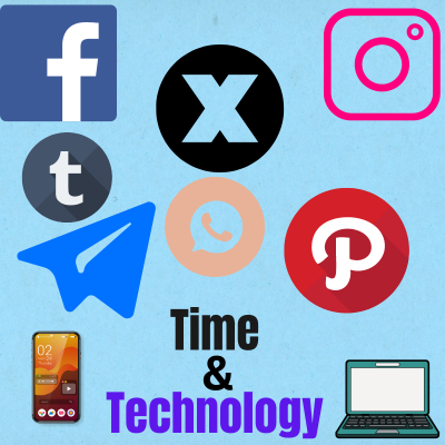 This image reflects the icons of social media and the products of time.